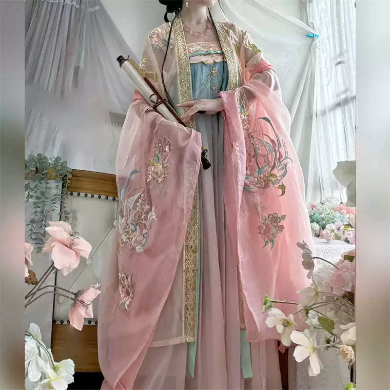 Lookbook Series 2025 Hanfu Peach Red Blossom Pink