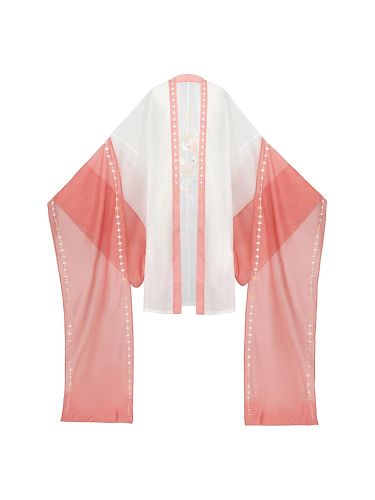 Fen Yingning : Powdered Innocence-Large Sleeve Shirt