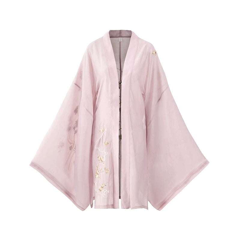 Fen Hua Shen : Pollination Cloud Dress-Large Sleeve Shirt