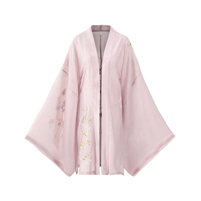 Fen Hua Shen : Pollination Cloud Dress-Large Sleeve Shirt