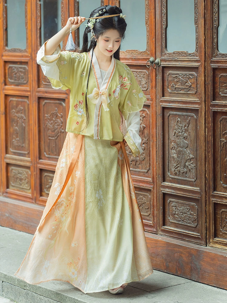 LOOKBOOK SERIES Tang Dynasty Waist-Length Skirt Suit