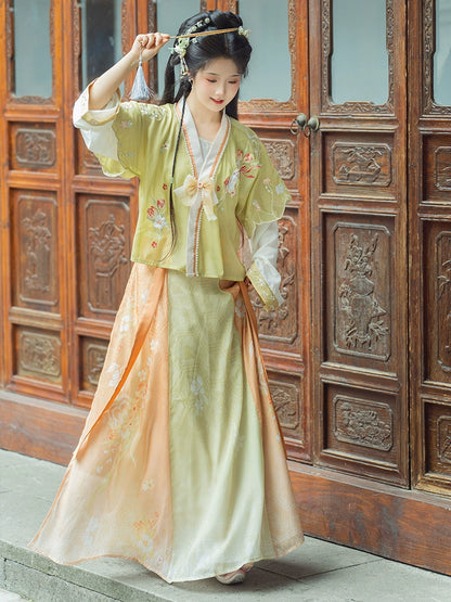 LOOKBOOK SERIES Tang Dynasty Waist-Length Skirt Suit