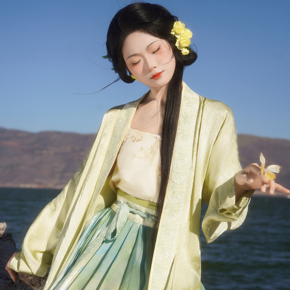 Picks Hype Series Hanfu Wind-Combed Willow Shadows