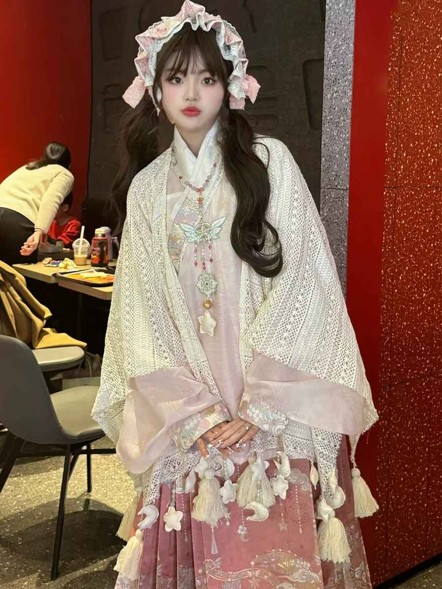 Bestie Series 4 Styles Ming Modern Horse-Faced Skirt Hanfu Suit