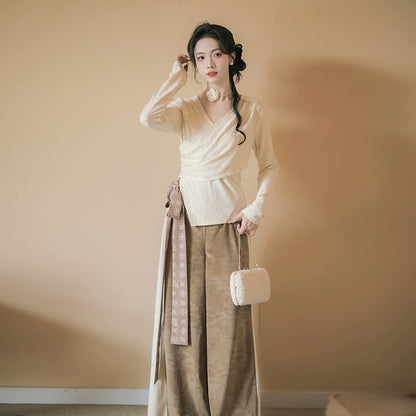 Hanshang Hualian Song Modern Hanfu Pants