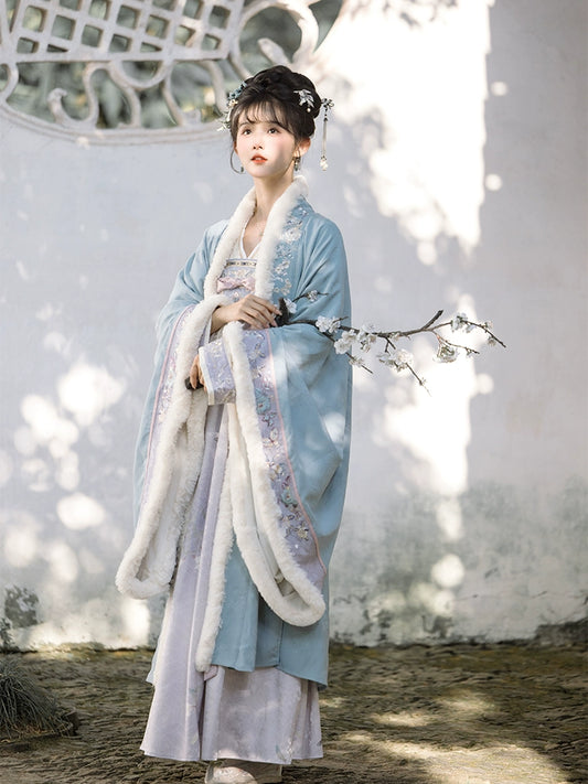 Mountain-View Qiao Series New Chinese Hanfu Snow lily