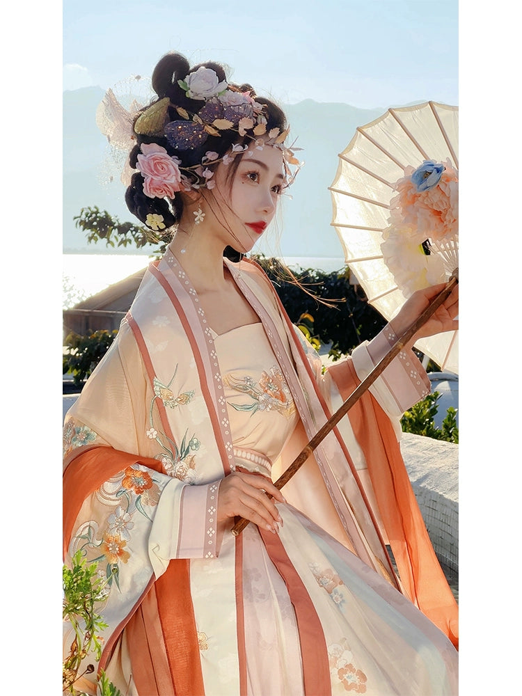 LOOKBOOK SERIES Song Dynasty Beige Blue Hanfu