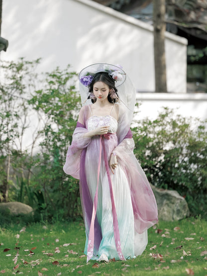 Timeless Fragrance Series Butterfly Feather Colorful Clothes Hanfu