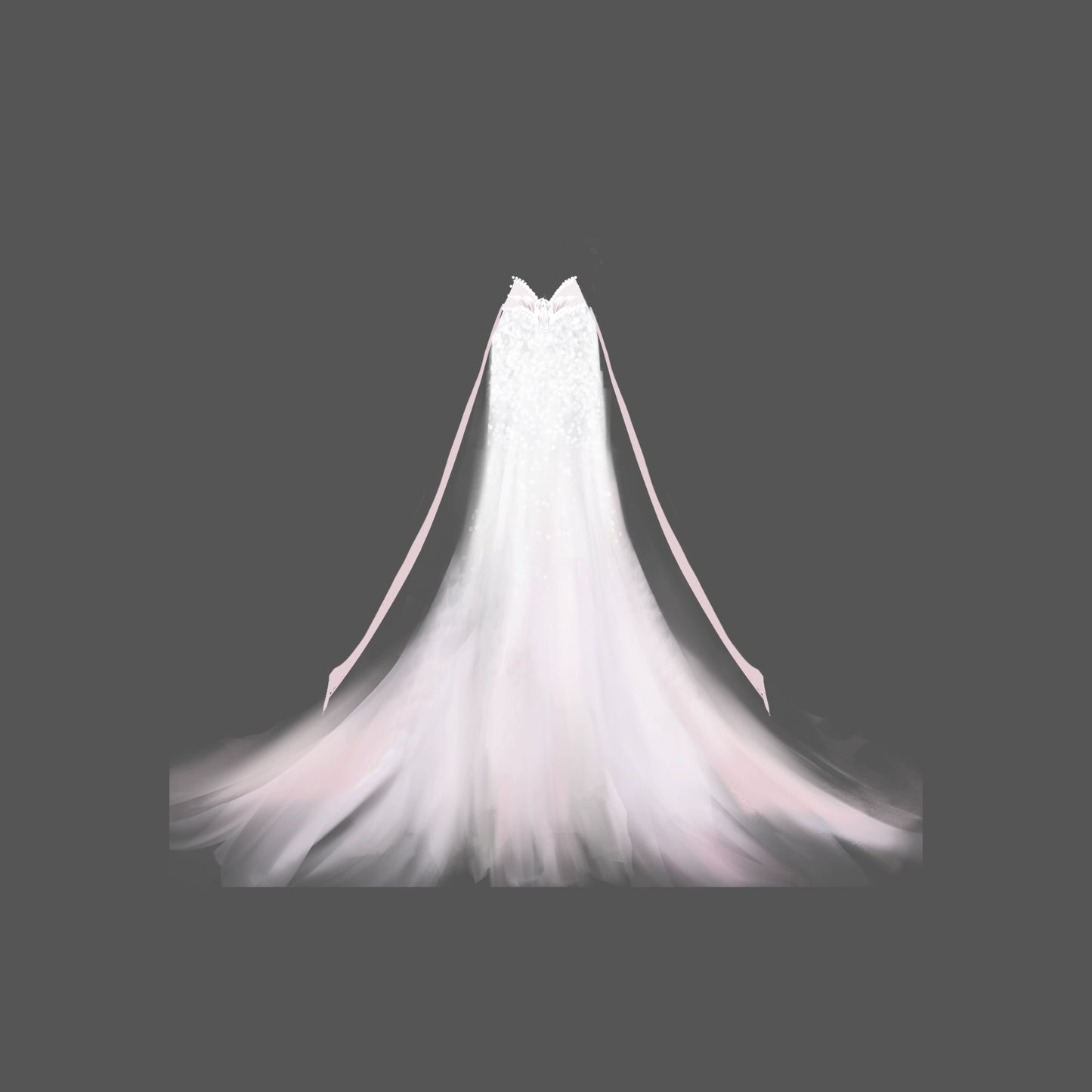 Exotic Series Blush Mermaid Hanfu Dress