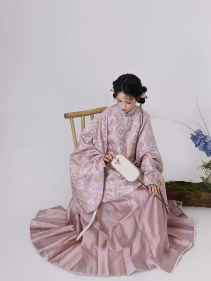 Shangyao Retreat Series Pink Purple Ming Hanfu