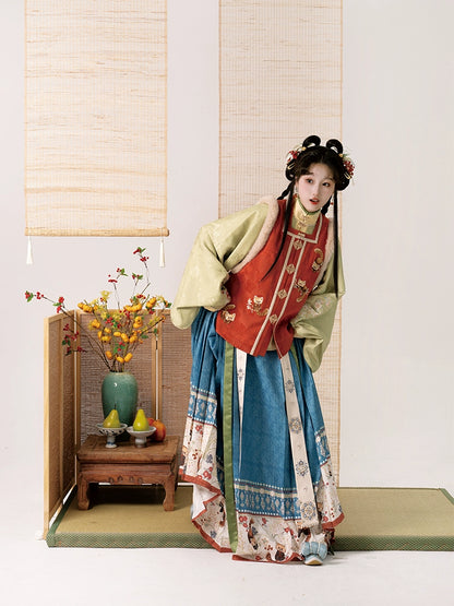 Mountain-View Qiao Series New Chinese Hanfu Berry Small Round