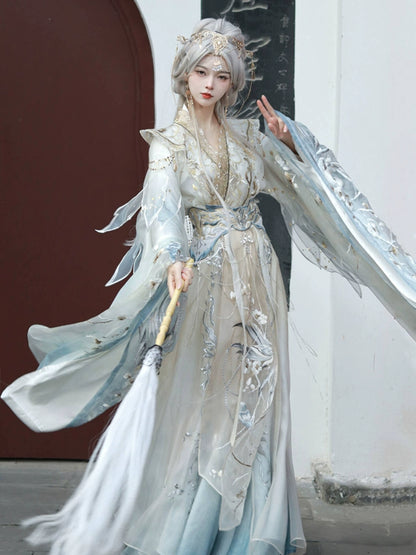 Ethereal Dreamscape Series Supreme Hanfu-Serene Moonlight Shining After the Clouds Disperse