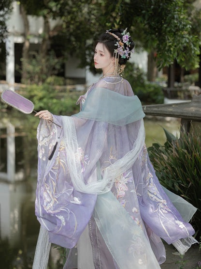 Cloud-Kissing Nature Series Violet Whisper Tang Hanfu