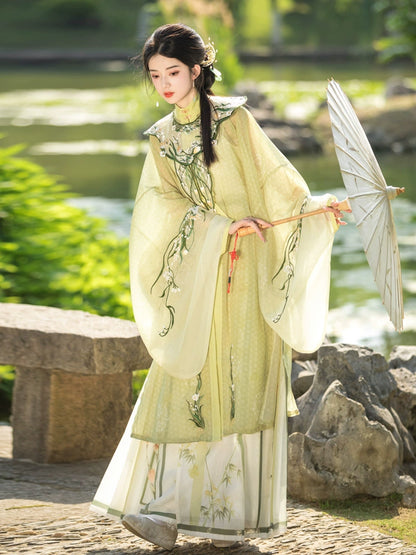 LOOKBOOK SERIES Ming Dynasty Horse Face Skirt Yellow Set