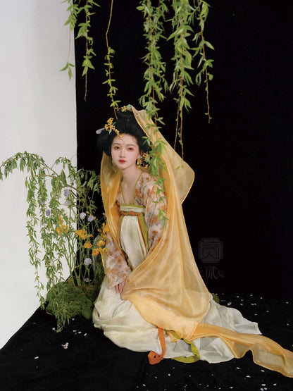 Lookbook Series Amber Flower Autumn Tang Hanfu