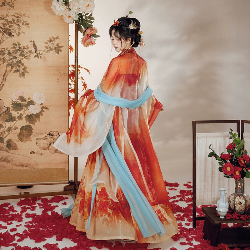 Lookbook Series Tang Hanfu 2025 Red-Dyed Cuckoo'S Hoof