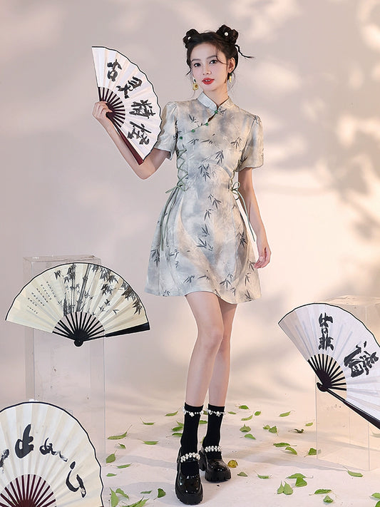 New Chinese Style Cheongsam Qipao Girlish Dressy Casual 51