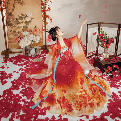 Lookbook Series Tang Hanfu 2025 Red-Dyed Cuckoo'S Hoof