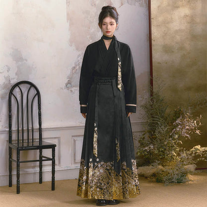 Lookbook Series Strings High-Grade Fabrics Ming Dynasty Hanfu Gilded