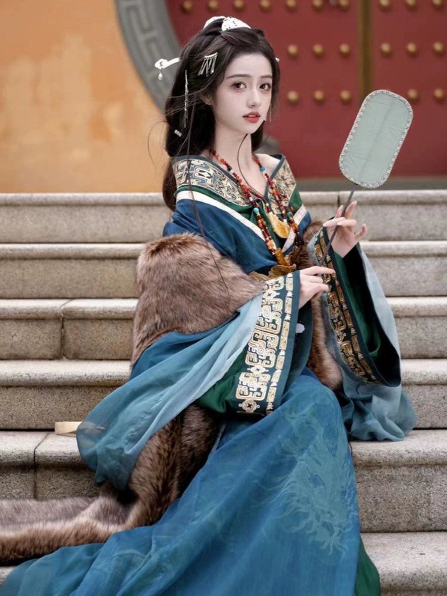 Ancient Beauty Series Mrs. Xi Original Warring States Robe Hanfu