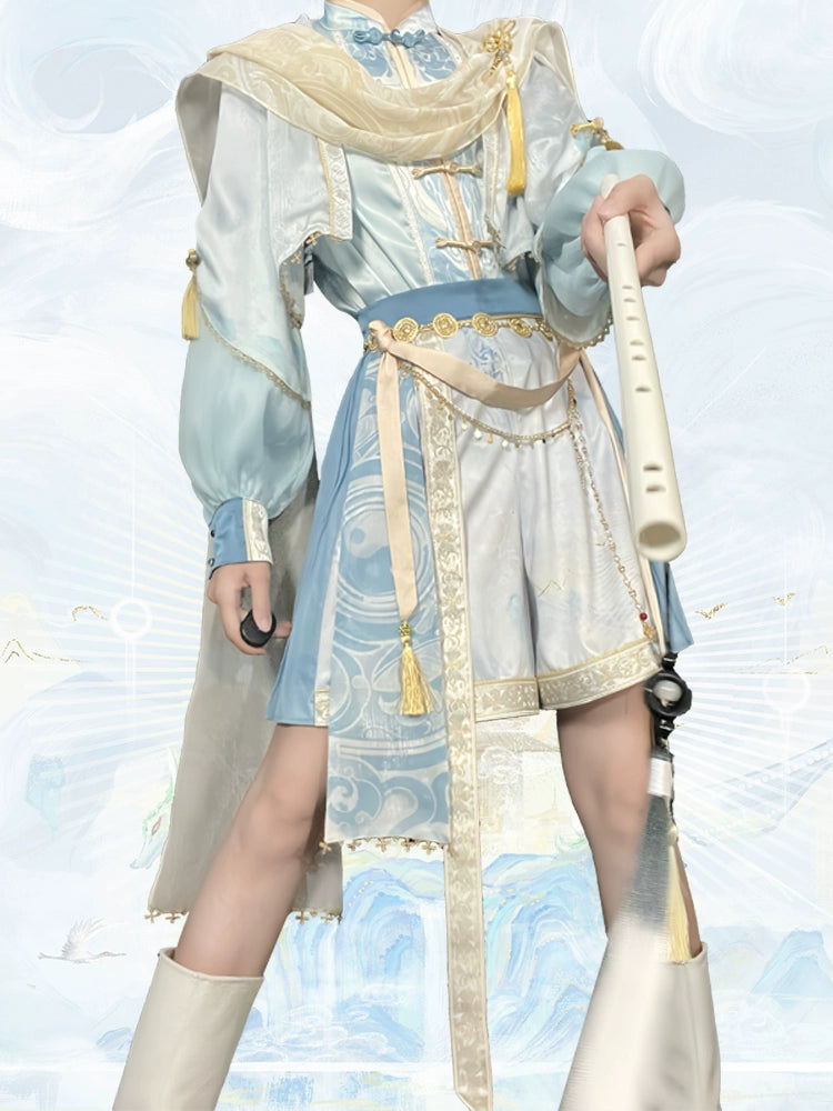 Flower Poetry Unisex Hanfu Viridhills