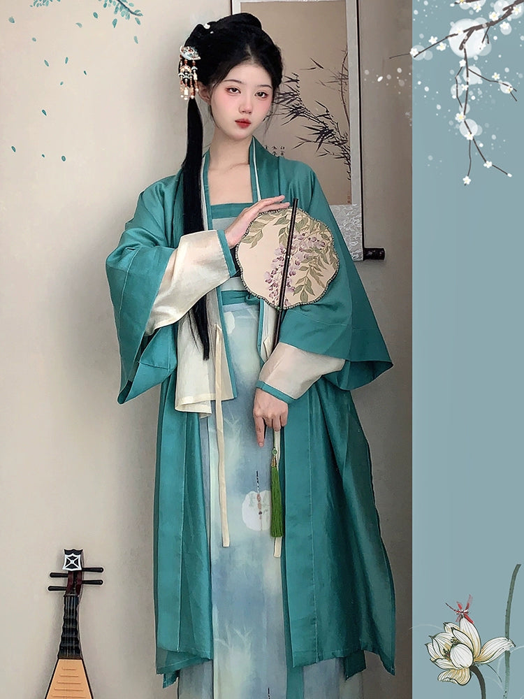 Lookbook Series Summer Autumn Hanfu Painted Fan