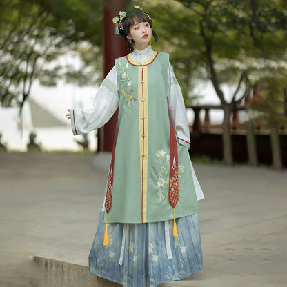 Ming Dynasty Original Hanfu Round Neck Long shirt BIJIA