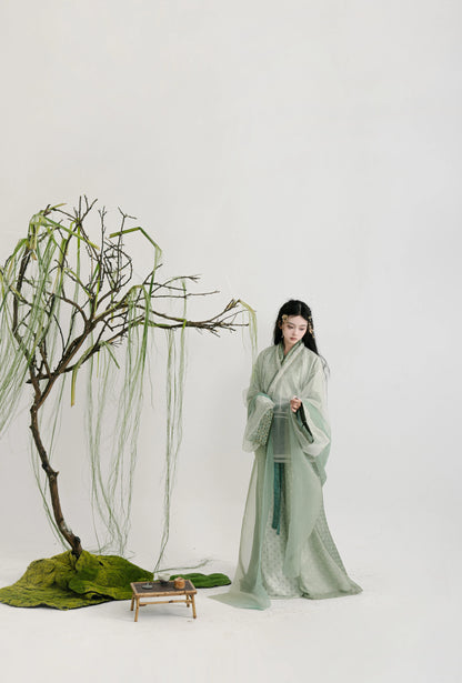 Lookbook Series Summer Autumn Hanfu Cyan Chant