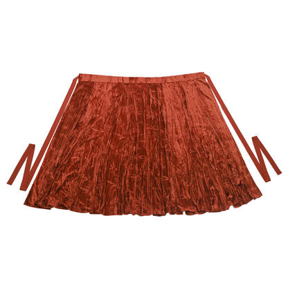 Dreams Multi-Colored Basic Velvet Torn Skirt