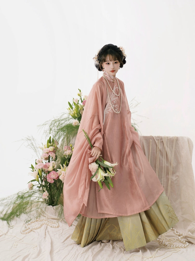 Shangyao Retreat Series Green Gradient Ming Hanfu