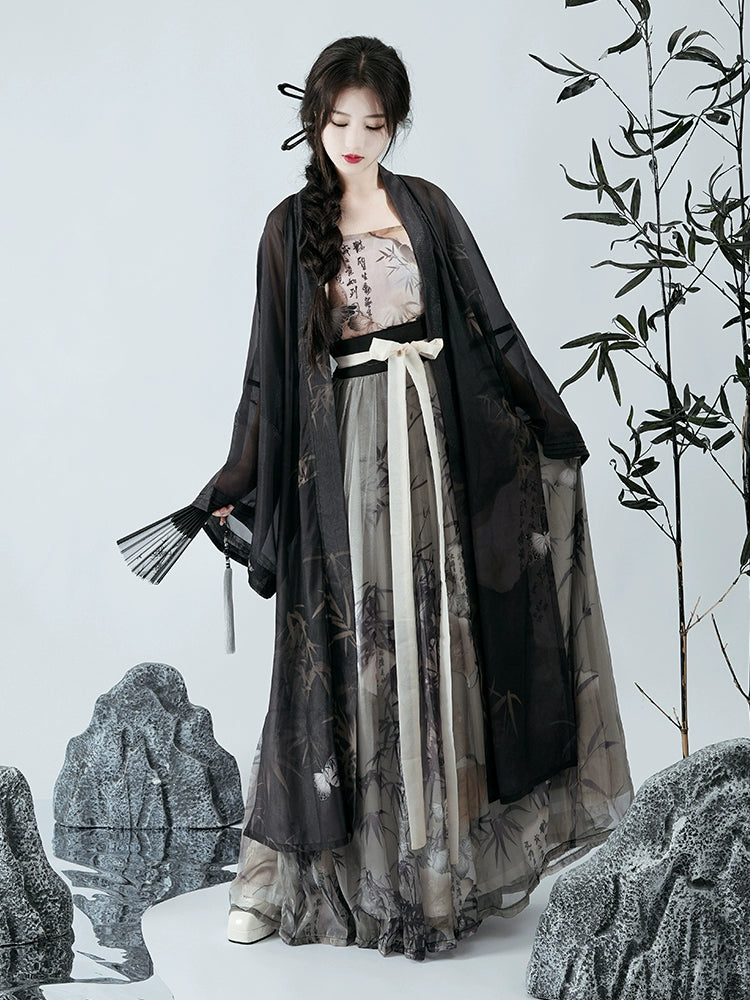 LOOKBOOK SERIES Song Dynasty Modern Black Hanfu