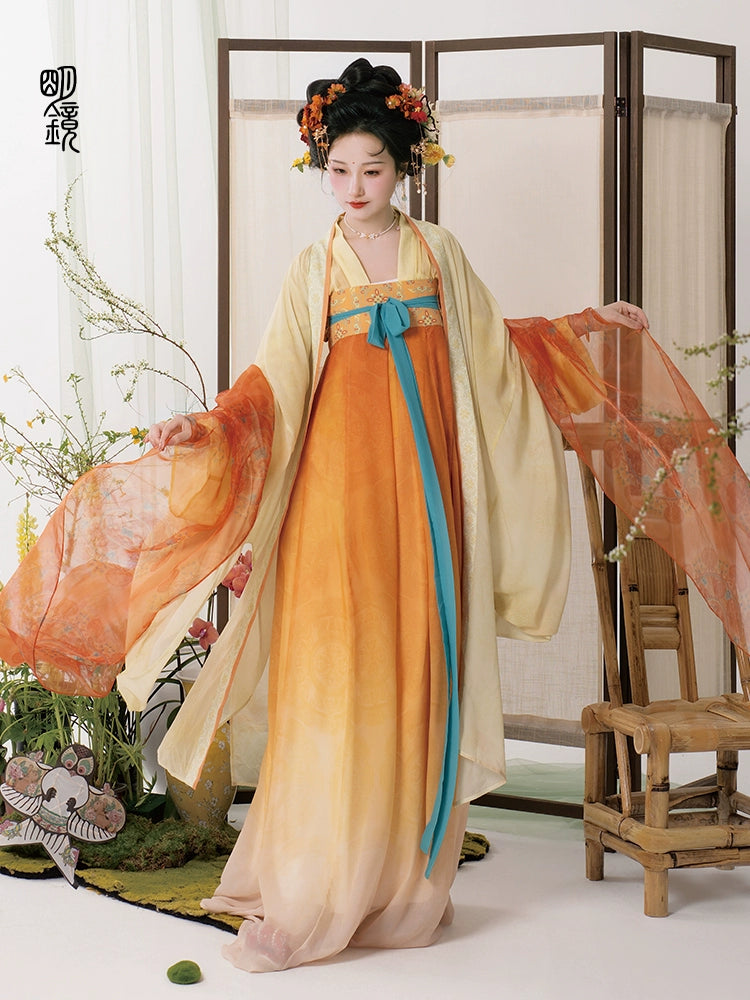 Lookbook Series Bright Mirror Hanfu Luoyang Dream Tang Dynasty Chest-Length Skirt