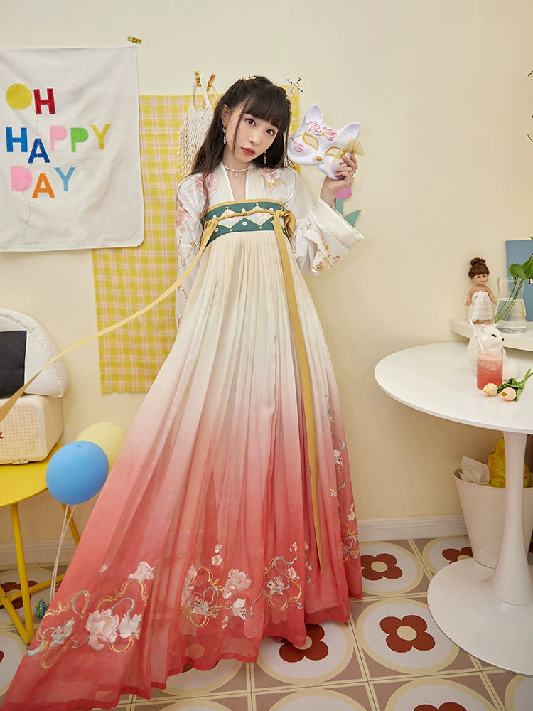 Fen Yingning : Powdered Innocence-Chest-Length Dress
