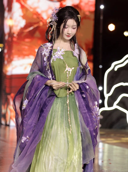 Twelve Flower Goddesses Series Iris Hanfu Dress