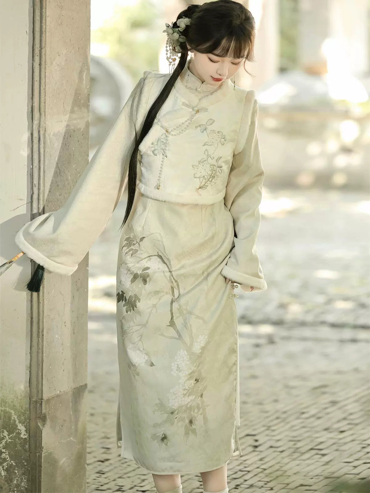 Neverland Series Han Elements Modern Hanfu White Apples