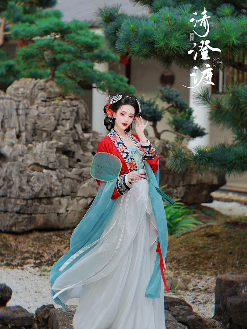 Costume Series Hanfu Dance Skirt White Dew