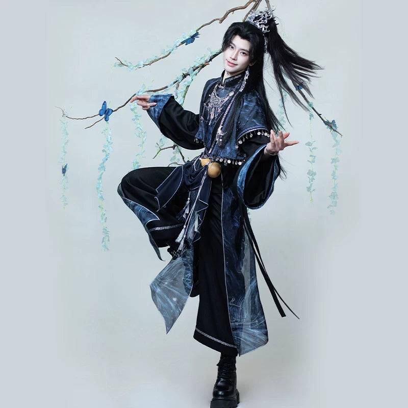 Flower Poetry Unisex Hanfu Verdant Call