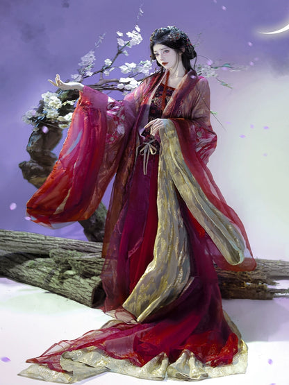 Mythology Series Zhao Ge Embroidered Myrobalan Skirt Hanfu