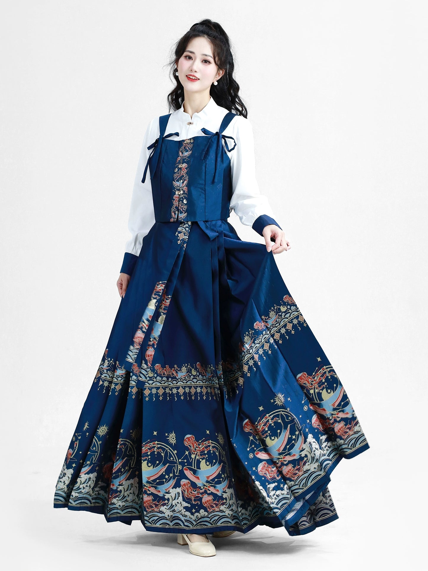 Lookbook Series Dai Horse Face Skirt Suit Stardust Sea