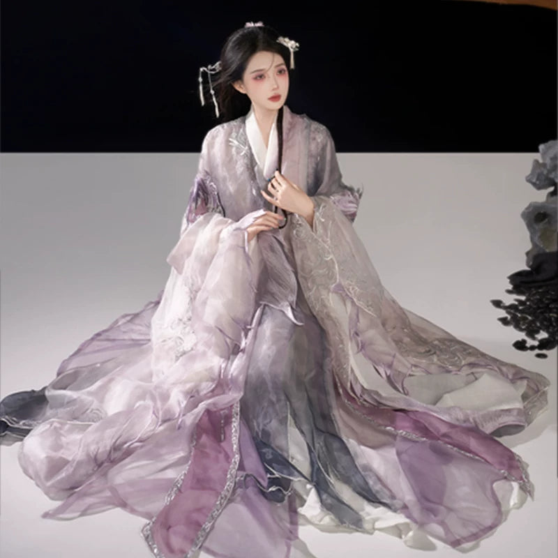 Ethereal Dreamscape Series Supreme Hanfu-Mist Sunset Glow