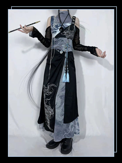 Flower Poetry Cang Sea Men Unisex Hanfu