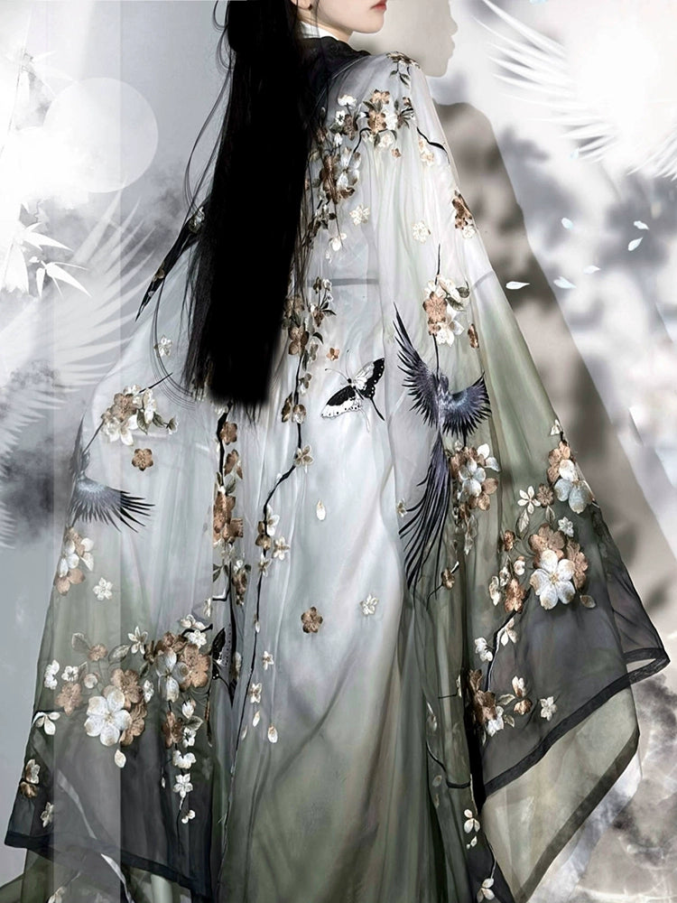 Ethereal Dreamscape Series Supreme Hanfu-Homeward Mountain Swallow