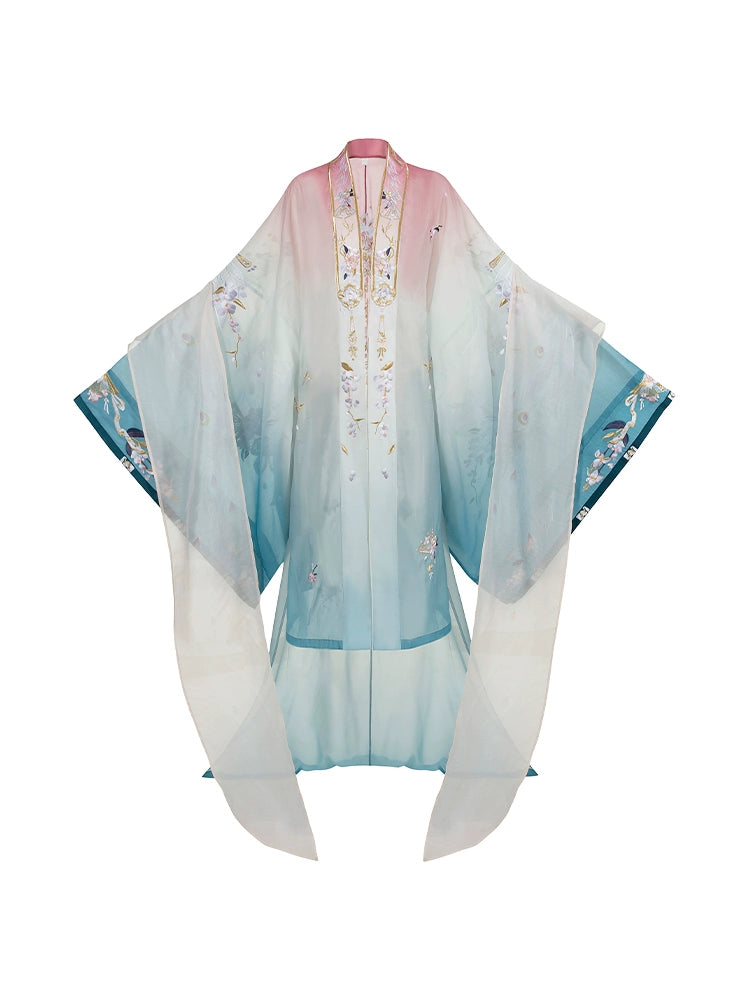 He Zhi Yu Xian : Crane Plume Celestial-Large Sleeve Shirt