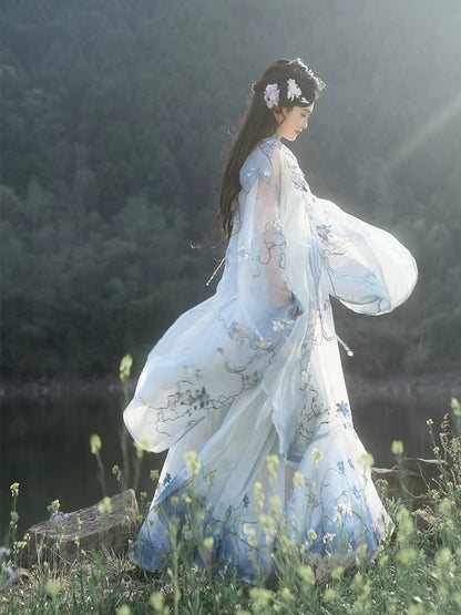 Ethereal Dreamscape Series Supreme Hanfu-Celadon