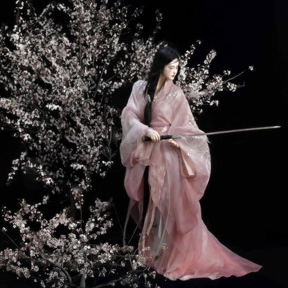 Haute Couture Series Woven Fabric Embroidered Hanfu Qing Huan Rubythornix Han