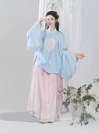 Hanshang Hualian Ming Modern Hanfu Jacket Skirt