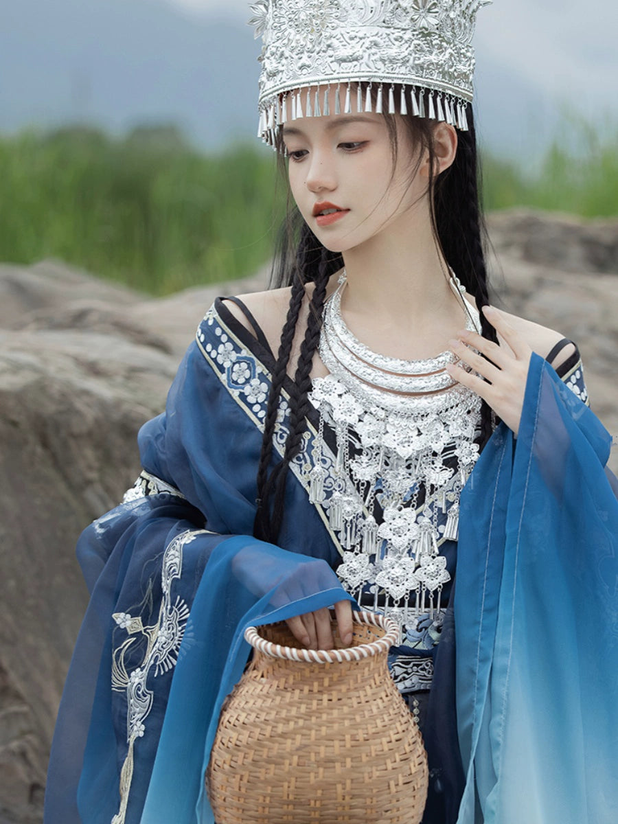 Exotic Series Wei Jin Miao Girl Hanfu Waist Skirt