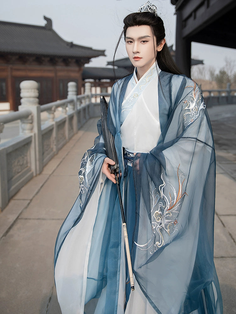 Wei Jin Dynasties Men Waist-length Hanfu