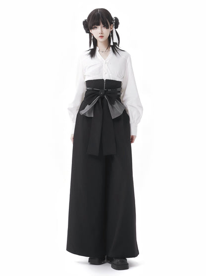New Chinese Style Mix Slim Skirt Chivalrous Suit