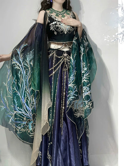 Ethereal Dreamscape Series Supreme Hanfu-Toxic Fluorescent Algae